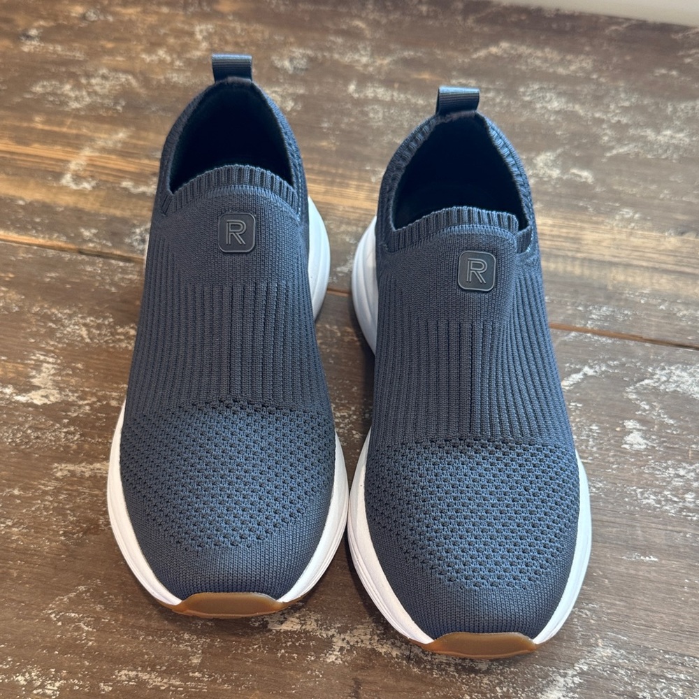 Rockport Trutech Women’s Gray- Blue Slip-On Sneakers Size 6M